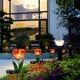 thumbnail image 3 of Estacas de flores de vidrio solar, paquete de 2 luces solares de jardín para patio o césped, 3 of 5