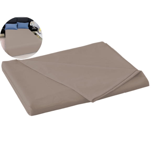WNFJR Soft Skin-Friendly Cotton Bed Sheet – Fade-Resistant Fitted Sheet for Dorms & Households – Solid Color All-Season Cotton Bedding
