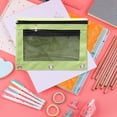 thumbnail image 5 of Pencil Pouch for 3 Ring Binder Cute Pencil Bag 3-Ring Binder Pencil Pouch Mesh Zipper Pouch Binder Pencil Pouch Large Capacity Cloth Pencil Pouch Pencil Pouches Binder Pencil Pouch, 5 of 9