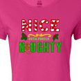 thumbnail image 4 of Inktastic Nice Until Proven Naughty with Holly and Gingerbread Man Women's T-Shirt, 4 of 5