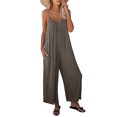 thumbnail image 1 of Monos De Tirantes Finos Body de mujer Loungewear transpirable sin mangas con bolsillos Street Style Casual Ygjytge Gris M para Mujer, 1 of 7
