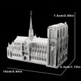thumbnail image 5 of Notre Dame Cathedral 3D Metal Puzzle, Metal Puzzle For Children, 5 of 5