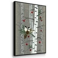 thumbnail image 3 of Birch Birds II - Framed Gallery Wrapped Holiday Canvas - 25 x 37 - Black Frame, 3 of 8