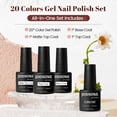 thumbnail image 2 of Set de esmaltes de uñas en gel JODSONE 23 unidades con base y capa superior de 5 ml, 2 of 8