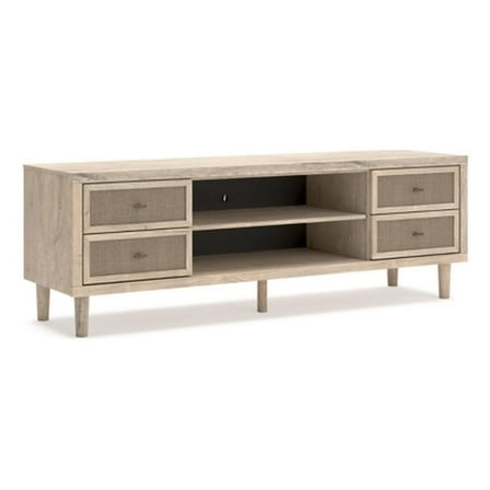 Bowery Hill Modern Light Brown 72" TV Stand for TVs up to 82"