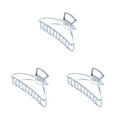 thumbnail image 1 of maskred Pinces à Griffes Mode Grand Style Simple Pratique Style Simple Robuste Accessoires Exquis Barrettes pour Femmes Argent/arc 3Ensemble, 1 of 6