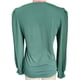 thumbnail image 2 of Blusa de encaje con escote en V, blusa informal de manga larga abullonada con encaje y escote en V para mujer, blusa elegante con encaje y escote en V, multifuncional, 2 of 3