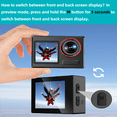 thumbnail image 6 of Action Camera 4K 60FPS 30MP with Front LCD and Rear Touchscreen, Underwater Camera 132FT Waterproof,EIS,5X Zoom,2.4G Wifi Remote Control,Vlog Cam,Dual Batteries,Mount Kit,First-Person Perspective, 6 of 14