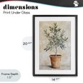 thumbnail image 4 of Stupell Industries Traditional House Plant in Terracotta Black Framed Print Under Glass, 14 x 20, by Petals Prints Design, 4 of 8