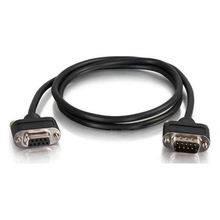 UPC: 0757120521839 | C2G 52183 Serial RS232 DB9 Null Modem Cable with Low Profile Connectors M/F  In-Wall CMG-Rated  Black (3 Feet  0.91 Meters)
