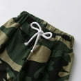 thumbnail image 5 of Newborn Infant Baby Boy Clothes Long Sleeve Stripe Romper Hooded Camouflage Pants Outfits Set Green 0-3 Months, 5 of 5