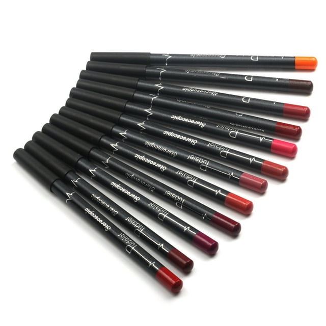 Pudaier Lápiz de labios Pudaier: 12 tonos mate, larga duración y textura suave, ideal para un delineado preciso y colores vibrantes. ¡Perfecto para regalo!