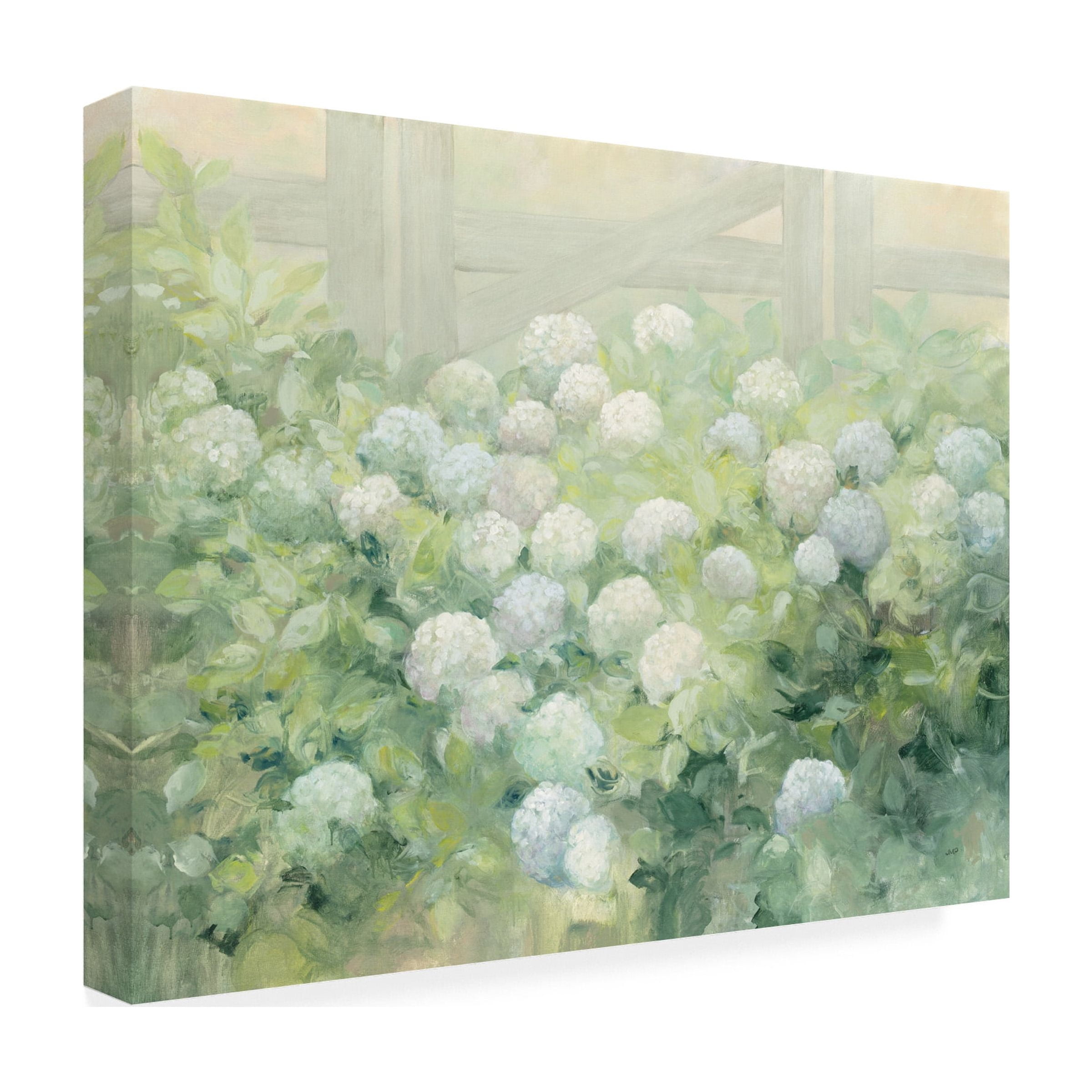 Trademark Fine Art 'Hydrangea Lane Flowers' Canvas Art by Julia Purinton