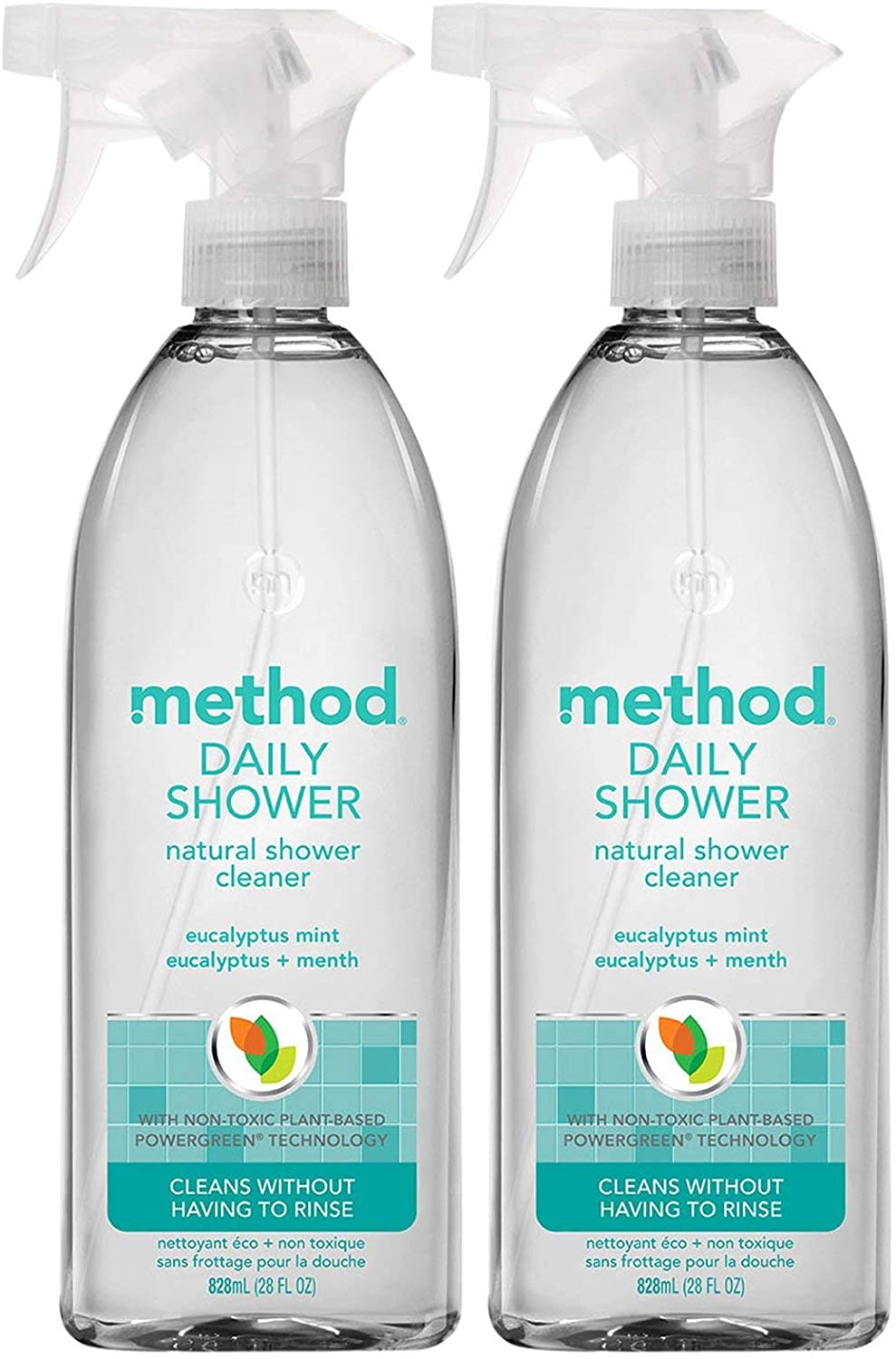 Method Eucalyptus Mint Daily Shower Cleaner Spray - 28 fl oz - 2 Pack
