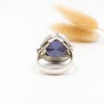 thumbnail image 4 of Round Cut Tanzanite Ring | 925c Sterling Silver Handmade Jewelry | Elegant Fashion Statement Ring | December Birthstone Ring Size US 11, 4 of 6
