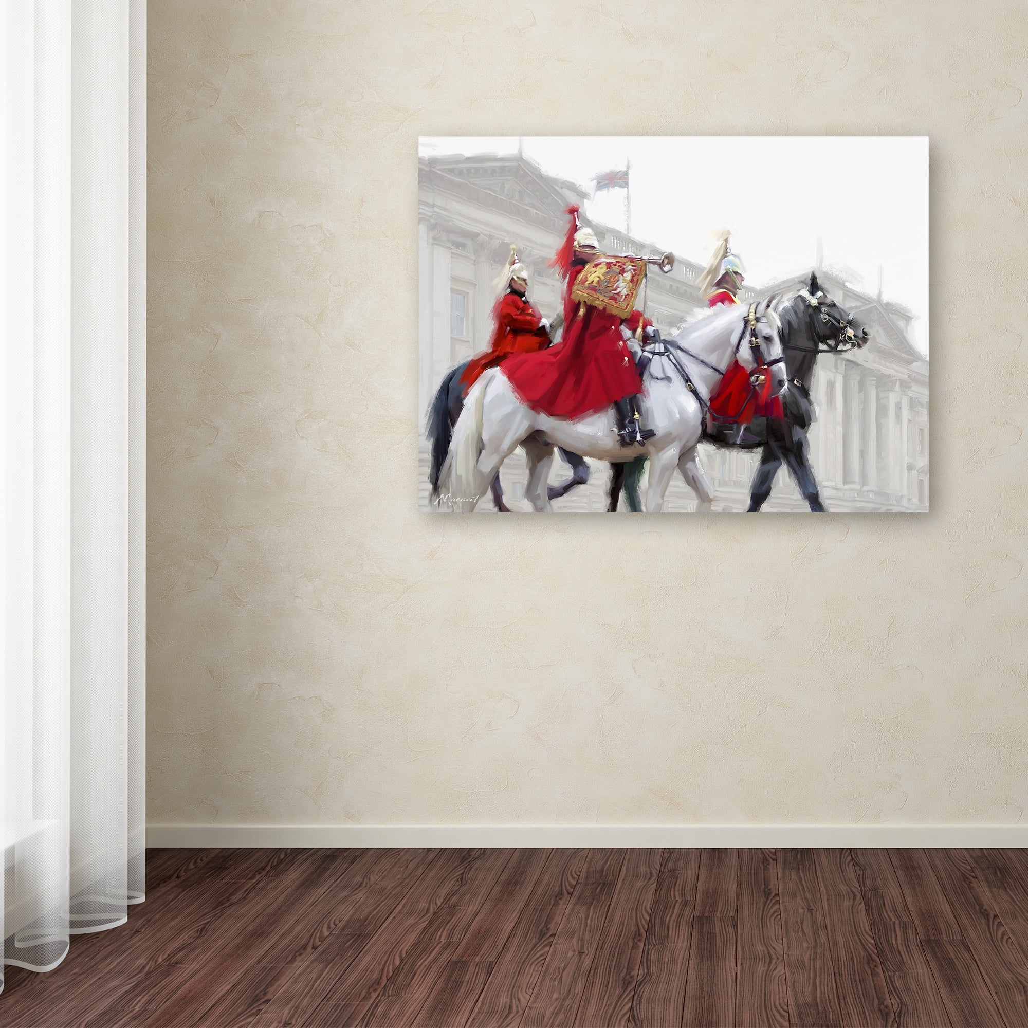 Trademark Fine Art 'London Horse Guard' Canvas Art by The Macneil Studio