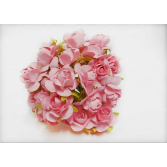 0.75" Mini Mulberry Paper Flower Pink (120 Flowers)