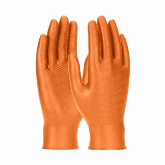 Pip Disposable Gloves, Orange, M, 8, PK50 67-256/M