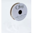 thumbnail image 3 of Offray Ribbon, White 5/8 inch Woven Ribbon 9 Feet, 3 of 6