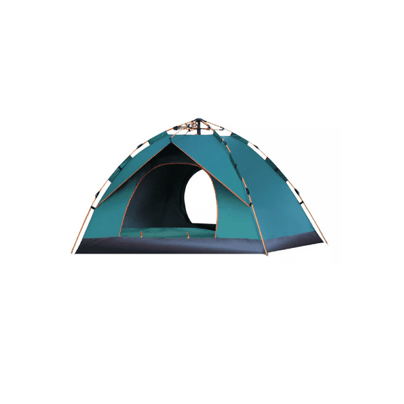 Casa De Campaña 3-4 Personas Impermeable Portátil 2 Entradas verde