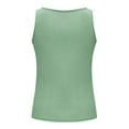 thumbnail image 5 of LSLJS Women's Summer Solid Color Round Sports Tops for Outer Wear Bottoming Slim Short Tops, Womens Tank Tops, 5 of 5