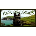 thumbnail image 2 of Scottish Terrier Dog Irish Welcome Sign / Plaque C�ad M�le F�ilte featuring the art of Scott Rogers, 2 of 2