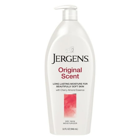 Jergens Original Scent Dry Skin Lotion with Cherry Almond Essence 32 FL (Best Coconut Scented Body Lotion)