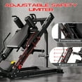 thumbnail image 3 of COZONY 2-in-1 Leg Press & Hack Squat Machine, Linear Bearing Lower Body Strength Trainer for Home Gym, 1400 lb Capacity,Black, 3 of 10