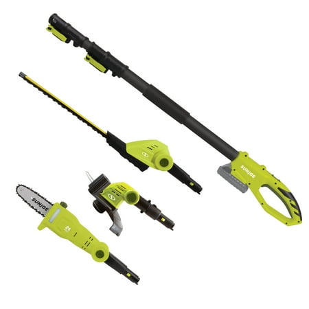 Sun Joe GTS4002C Cordless Lawn Care System Hedge Trimmer Pole Saw Grass Trimmer
