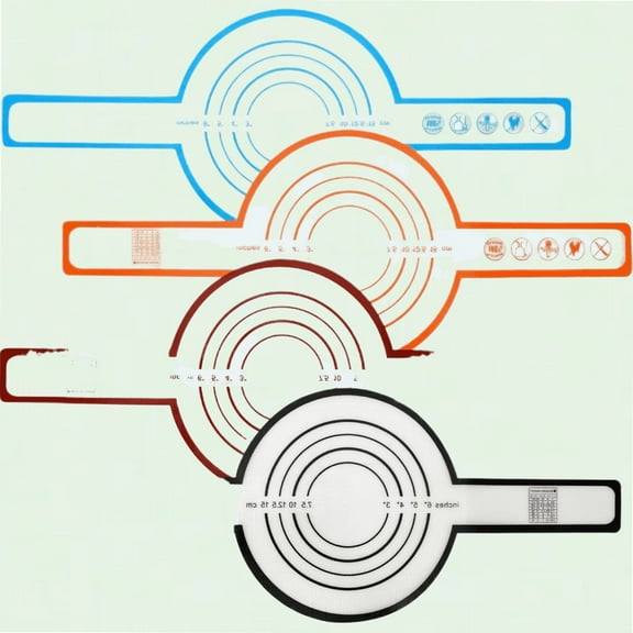 Silicone Baking Mat for Dutch Oven Bread Baking, Heat Resistant, Long Handle, 4PCS