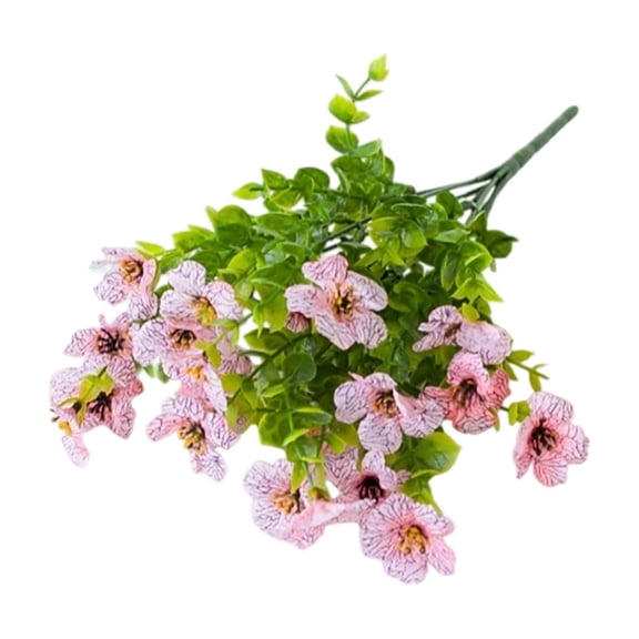 SUYOLL Elegant Artificial Flower Arrangement Lifelike Faux Floral Bundle For Table Centerpieces Handheld Bouquets Indoor Living Room Wedding Home Decor Pink