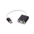 thumbnail image 1 of Graflsoa USB-C External Black Sound Card Compact 3.5mm Jack Adapter, 1 of 7