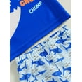 thumbnail image 6 of Hirigin Kids Baby Boys' Rash Guard Swimsuit Sets Short Sleeve Shark Print Shirt Swim Trunks Set Bathing Suits Sunsuit UPF 50+, 6 of 7