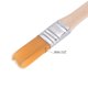 thumbnail image 3 of Pincel pequeño de 0.5" de ancho Uxcell con cerdas de nylon y mango de madera, herramienta de pintura, 10 paquetes, 3 of 5