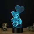 thumbnail image 4 of Lámpara de escritorio decorativa con luz nocturna LED 3D para habitación de niños, regalos de cumpleaños de Navidad, 4 of 13