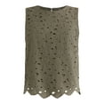 thumbnail image 5 of Time and Tru Women's Eyelet Embroidery Top, Sizes XS-XXXL, 5 of 5