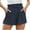 Navy, variant on Shorts for Women Clearance, Xunlbb Spring Summer Fashion Casual Solid Color Drawstring Outwear Linen Shorts For Women