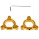 thumbnail image 1 of Par de de horquilla de precarga anodizados hexagonales CNC delanteros de motocicleta 19mm para 600 Oro DYNWAVEMX Kit de ajustadores de precarga de horquilla, 1 of 8