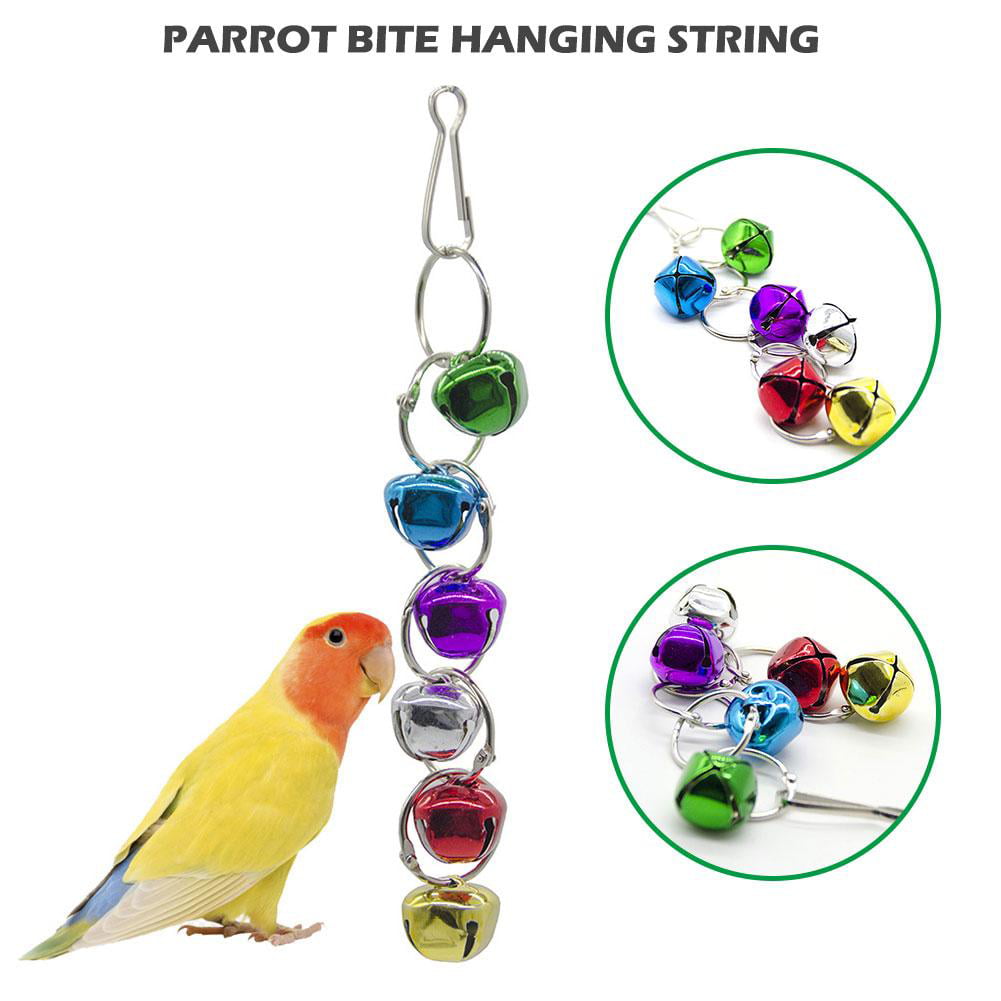 Bird Toy with Rope Leather & Bell for Budgies Cockatiels Small Birds Cage TRIXIE 