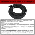 thumbnail image 4 of iMeshbean 10FT 6AN-AN6 Black Nylon E85 PTFE Fuel Line w/ 6 Fittings Hose Kit, 4 of 9
