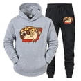thumbnail image 5 of Conjuntos de sudaderas con capucha y gráficos de Pizza Bulldog para hombre, moda de anime, sudaderas de manga larga con perro, pantalones casuales unisex estilo Harajuku, 5 of 5