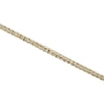 thumbnail image 6 of 10K Yellow Gold Two Tone 3.50mm Diamond Cut Ice Chain Bead Necklace 22 Inches, 6 of 7