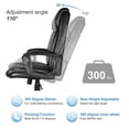 thumbnail image 3 of HForesty Home Office Chair - Executive Office Chair Adjustable Computer Desk Chair with Lumbar Support, Padded Armrest, Comfy Cushion Seat for Work, Study, 3 of 8