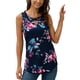 thumbnail image 4 of Chaleco de mujer Boho sin mangas sin mangas con estampado floral camiseta con cuello en V, azul marino, S Inevent AP002566-16, 4 of 7