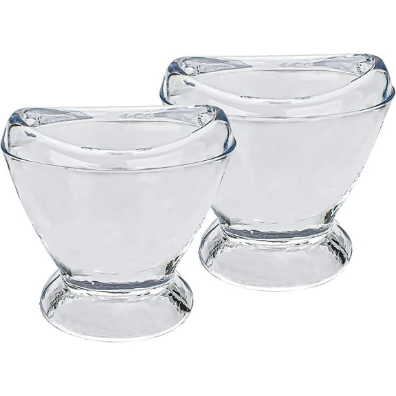 2 Pcs Glass Eye Wash Cup Clear Eye Flush Cup Portable Eye Washing Kit for Eye Rinse