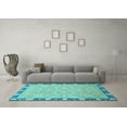 thumbnail image 3 of Ahgly Company Indoor Rectangle Oriental Light Blue Traditional Area Rugs, 2' x 4', 3 of 4
