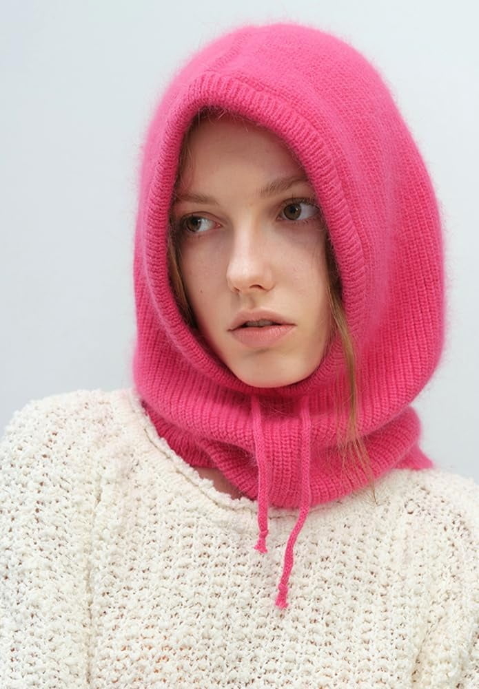 CoCoMangos Pull on Beanie Hats for Women Men with Scarf Womens Balaclava Trendy Winter Hats Cold-Proof Bonnet Knit Beanies for Guys