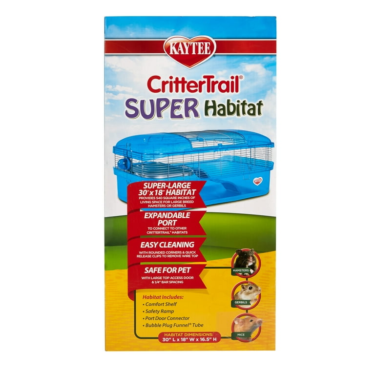 Kaytee Critter Trail Super Habitat for Pet Gerbils Hamsters or