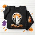 thumbnail image 6 of Jsaierl Halloween Sweatshirts Women Spooky Ghost Graphic Pullovers Fall Work Crewneck Long Sleeve Sweater Tops Halloween Party Supplies, Sizes S-2XL, 6 of 6