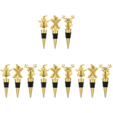

12 Pcs Christmas Wine Stoppers Bottle Stoppers Party Bottle Stoppers Wine Bottle Caps
